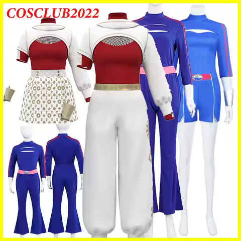 2025 Movie Zombies 4 Addison Nova Cosplay Adult Kids Costume Jumpsuit Clothing Dress Wig Girls Party