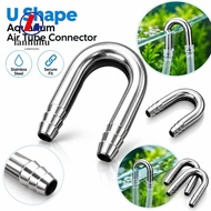 LANHUHU Air Tube Connector, U Shape Stainless Steel Aquarium Airline Connector,  Diffuser Compatible