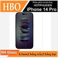 Miếng dán kính cường lực dành cho iPhone 14 Pro / 14 Pro Max hiệu HOTCASE HBO (độ cứng 9H, mỏng 0.3m