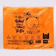 CASA T-SHIRT BAG HDPE DO WANT YOU WANT TO DO 12S 24X26 420+180X660MM 22MIC