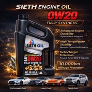 SIETH 0W20 FULLY SINTETIK MINYAK HITAM (4L) API SP/GF-6 PROTON PERODUA TOYOTA HYUNDAI NISSAN HYUNDAI