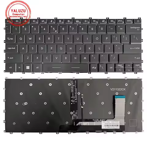 US English NEW Laptop Keyboard For MSI Modern 14 C5M C7M C11M C12MO C13M MS-14JK MS-14J MS-14J3 MS-1