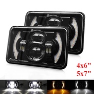 DOT SAE 80W LED Headlight Projector Hi Lo Beam Work Light For H4651 H4652 H4656 H4666 Car Truck Offr