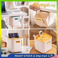 2 Ways Trash Can Garbage Bin Rubbish Dustbin Bucket Storage Organizer Tong Sampah Bertutup Hanging