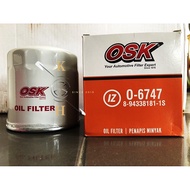 OSK Oil Filter O-6747 - ISUZU NPR 4300 HICOM 4.3 O/F 8-94338181-1 ( SINGLE VALVE) - READY STOCKKH