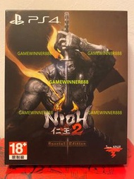 （中古二手）PS4遊戲 仁王2 鐵盒特別版 Nioh 2 [Special Edition] 港版中英文版