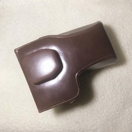 Canon 100d單反相機包復古文青簡約咖啡色棕色PU皮保護套【Brown PU Leather Canon Camera Case Bag】