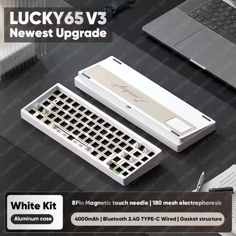 Weikav Lucky65 V3 NUT65 Wireless Aluminum Mechanical Keyboard Kit 65% Layout RGB BT 2.4G Wired Game 