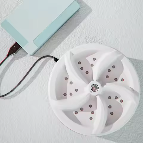 Portable Mini Washing Machine USB Powered Ultrasonic Turbo Washing Machine Rotating Mini Ultrasonic 