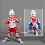 Ultraman Costume Kids Boys Budak lelaki Costume Superhero