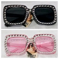 Kacamata hitam fashion dewasa blink blink mewah berkilau pink bling bling besar jumbo pria wanita ga
