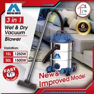 Mostaz Moto MSVC-15 / MSVC 30 15L/30L Vacuum Cleaner / Wet & Dry Vacuum Cleaner / Vacuum + Blower / 