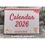 DESK CALENDAR 2026 001 / 10 Designs / Actual Photos / A6 and A5 size