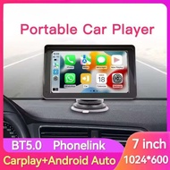 7 Inch Carplay Smart Screen Sunshade Portable Auto MP5 Player Support Carplay/Android Auto Portable 