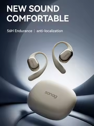 Sanag C16S Open Ear OWS Wireless Earphones Bluetooth 5.4 Air Conduction Headphones HiFi Sound 56Hour