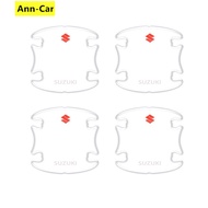 【 Ann-Car 】4ชิ้น/เซ็ต Suzuki Car Door Handle Protector Cover Inner Bowl Anti Scratch Sticker