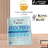 King Koil Cooltech Waterproof Mattress Protector / 3 Years Warranty / Single/ Super Single / Queen / King