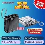 CCC CERTIFIED Xinzhen PB189 10000mAh Powerbank 22.5W Fast Charging Powerbank Built In Cable Power Ba