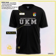 UKM T-shirt National University of Malaysia Unisex Round Neck Printed Cotton