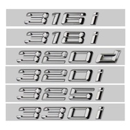 3D ABS Car Letters Trunk Badge 316i 318i 320i 325i 328i 330i 335i 330d 320d Emblem Logo Sticker For 
