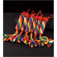 Tibetan Style Supplies Auspicious Knots Diamond Knots Chinese Knots Car Ornaments Colorful Silk Thre