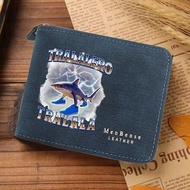 Italian Brainrot high-quality Pu leather short wallet Tung Sahur foldable retro Billfolds bank card 