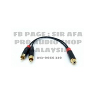 Sir Afa RCA Splitter - Female RCA To 2 Male RCA