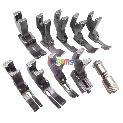 #KP-PF10-NF 9PCS Presser Foot & Easy Holder FOR Needle Feed Sewing Jack A6F JUKI DLN-415 DLN-5410 DL