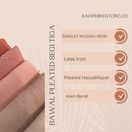 BAWAL PLEATED TIGA SEGI