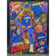 NBA Basketball Graffiti: Shai Gilgeous-Alexander (Oklahoma City Thunder)