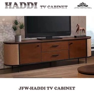 [ JFW-HADDI TV-CABINET ]- RATTEN TV CABINET/ WOODEN TV CABINET / HALL CABINET/ KABINET TV ROTAN/ RAK