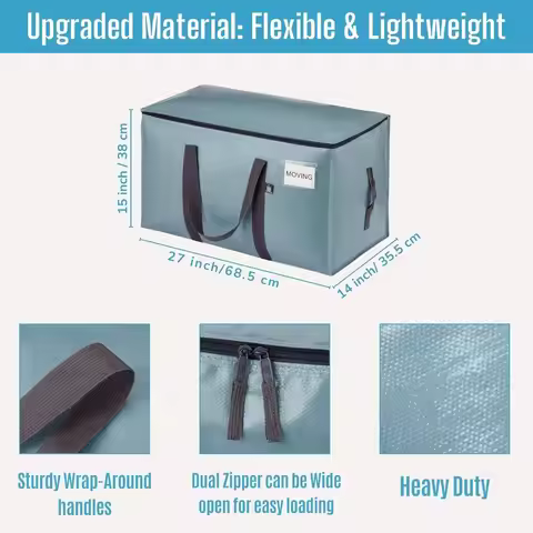 VENO 16 Pack Moving Bags, Upgraded Heavy Duty, Moving Boxes Alternative, Packing Storage Supplies fo