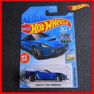Hotwheels Corvette C7 Z06 Convertible 2018 Factory Sealed Hot wheels Corvette C7 Blue Model Hotwheel