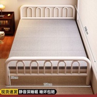 折疊床1米5單人床宿舍出租屋雙人床硬板床架家用拼接加床