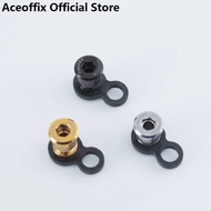Aceoffix titanium alloy rear fork brake wire guide wire holder for Brompton