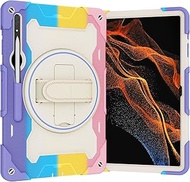 Case for Samsung Galaxy Tab S9 Ultra 14.6 Inch 2023 (SM-X910/X916B/X918U) Case with Pencil Holder, H