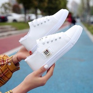 New canvas shoes for women, white shoes for students, flat shoes for sports
