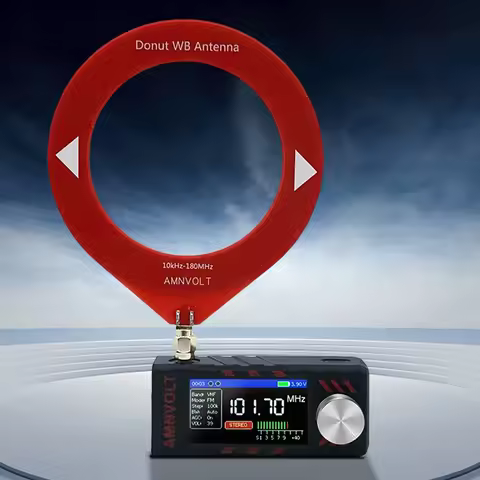 SI4732 0.5-108mhz LSB USB AM FM FM/AM Radio 1.9inch IPS Screen Mini Pocket Radio with Antenna All Ba