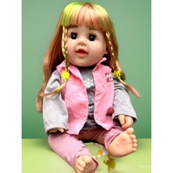 50cm Doll Clothes 55cm Reborn Baby Doll Clothes Two-Piece Suit Fake Vest Culottes AAJO