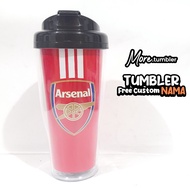 ARSENAL Tumbler Unofficial ARSENAL Drinking Bottle/ premier league/ Unofficial merchandise Gift/ typ
