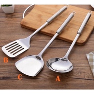 SET MEMASAK STAINLESS STEEL sudip sayur,senduk nasi,sudip gorengang