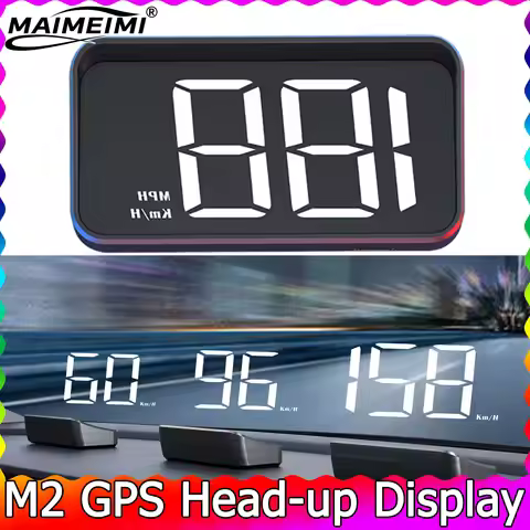 Windshield Projector M2 GPS HUD Head Up Display Projection on Glass Auto Car Speedometer Plug and Pl