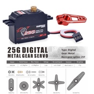 Vượt Qua Động Cơ Servo Kỹ Thuật Số Hobby 9G 17G 25G 6KG 9KG 15KG 20KG 23KG 25KG Servo Bánh Răng Kim 
