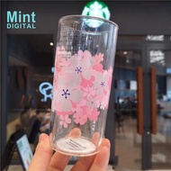 Starbucks Tumbler 325ml Cherry Blossom Cup Starbucks Cup Changes Color When Cold Glass Water Cup
