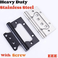 (2PCS)Heavy Duty Butterfly Door Hinge With Screw Thickened Stainless Steel Bearing Door Bisagra Hing