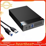 3.5 Inch HDD Enclosure USB3.0 to SATA External Hard Drive Enclosure for PC Lapop UK Plug