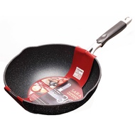 SARA Non-Stick Deep Frying Pan 26cm / 30cm with Pour Spout | Stir Fry Pan