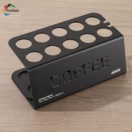[chulisia] Single Dose Coffee Cellar Stand 10 Holes Metal Stylish Coffee Bean Storage Tubes