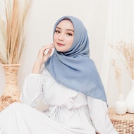 Kerudung Bella Square Warna Sage Green Bahan Pollycotton Kerudung Segi Empat Polos Best Seller