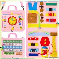 Montessori Busy Board Toddlers Travel Toy Preschool Learning Educational Sensory Toy for 1-6 Year Ol